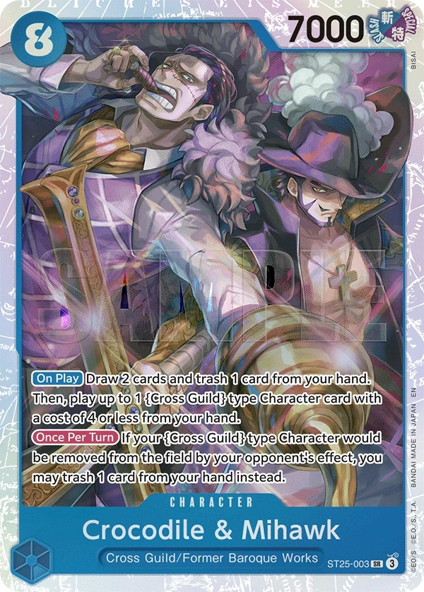 Crocodile & Mihawk (ST25-003) One Piece card