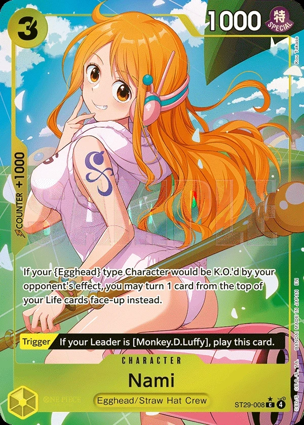 Nami (ST29-008_p1) Alt Art One Piece card
