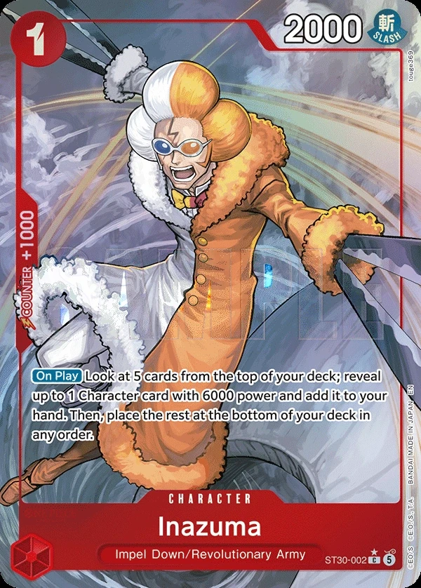 Inazuma (ST30-002_p1) Alt Art One Piece card