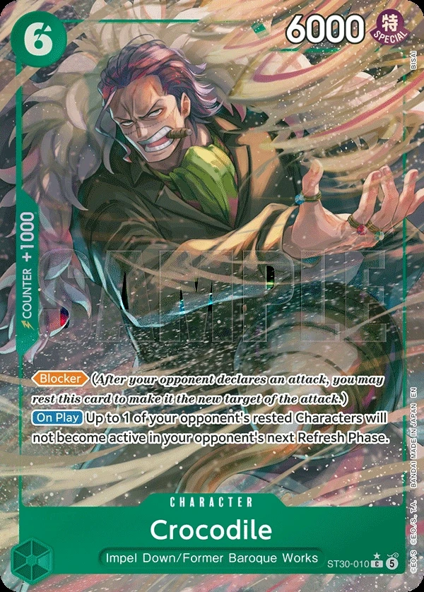 Crocodile (ST30-010_p1) Alt Art One Piece card