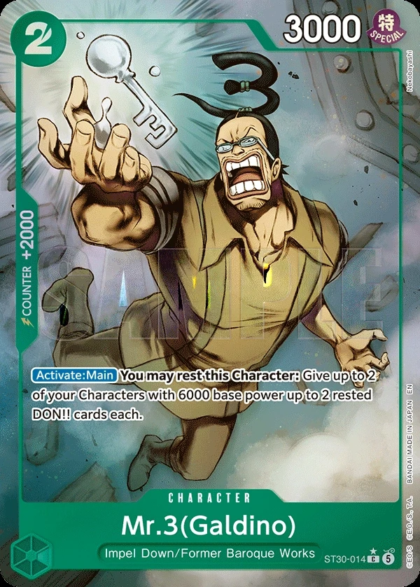 Mr.3(Galdino) (ST30-014_p1) Alt Art One Piece card