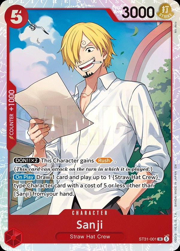 Sanji (ST31-001) One Piece card