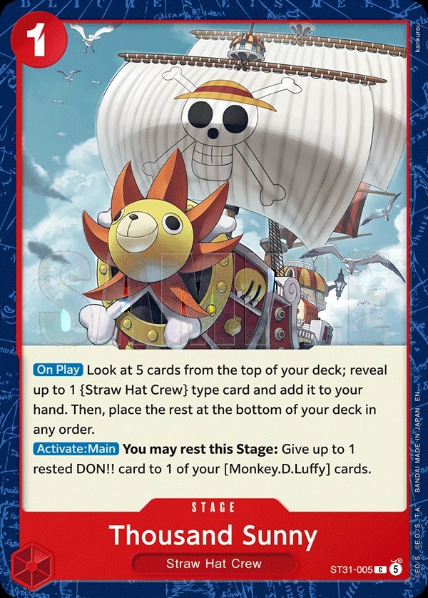 Thousand Sunny (ST31-005) One Piece card
