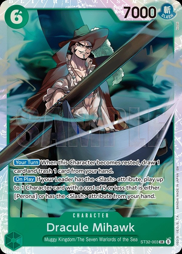 Dracule Mihawk (ST32-003) One Piece card