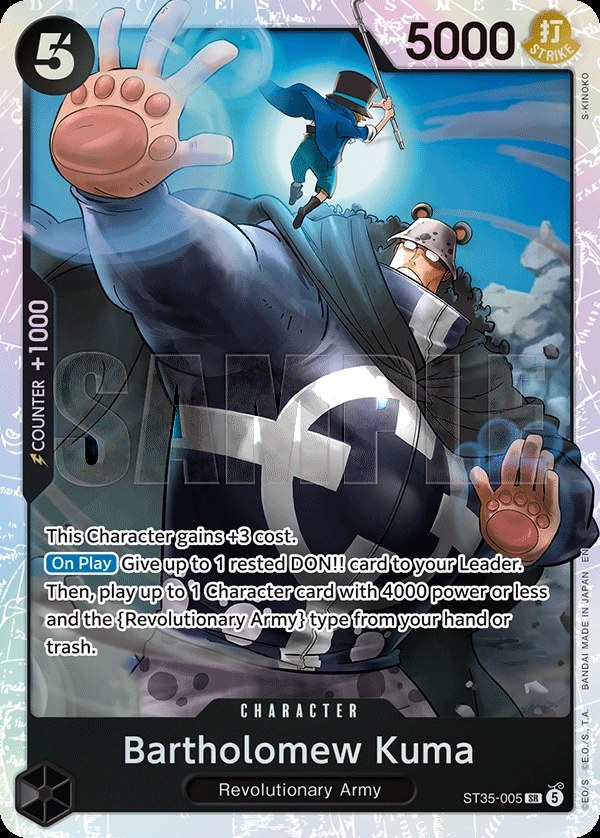 Bartholomew Kuma (ST35-005) One Piece Card Game card