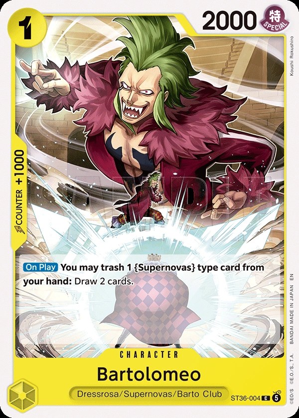 Bartolomeo (ST36-004) One Piece card