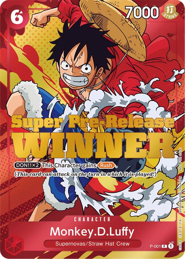 Monkey.D.Luffy (Super Pre-Release) [Winner] One Piece prize card
