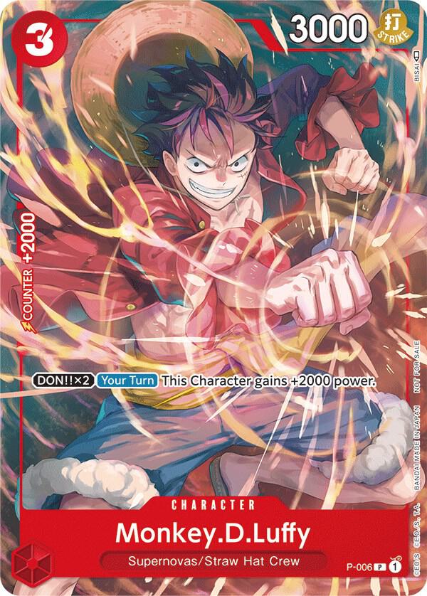 Monkey.D.Luffy - P-006 (Tournament Pack Vol. 1) One Piece prize card