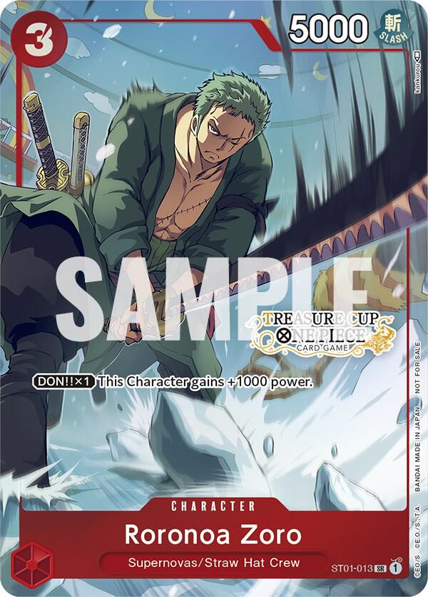 Roronoa Zoro - ST01-013 (Treasure Cup) One Piece prize card