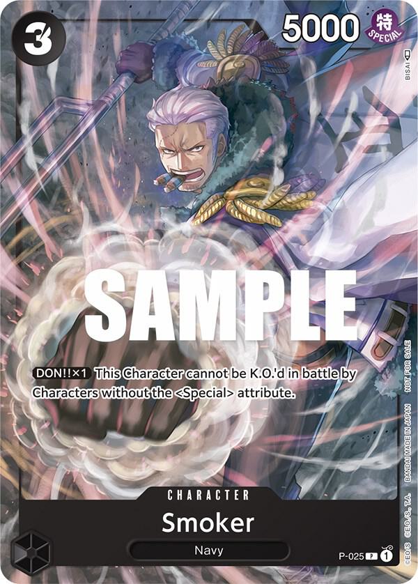 Smoker (Pre-Release) One Piece prize card
