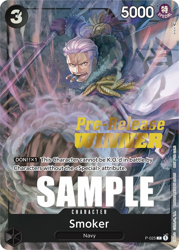 Smoker (Pre-Release) [Winner] One Piece prize card
