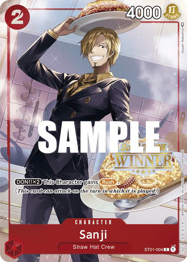 Sanji (Online Regional 2023) [Winner] One Piece prize card