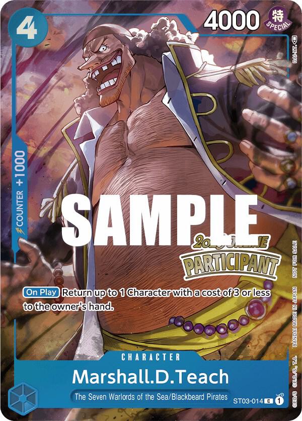 Marshall.D.Teach (Online Regional 2023) [Participant] One Piece prize card