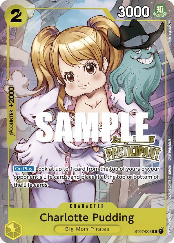 Charlotte Pudding (Online Regional 2023) [Participant] One Piece prize card