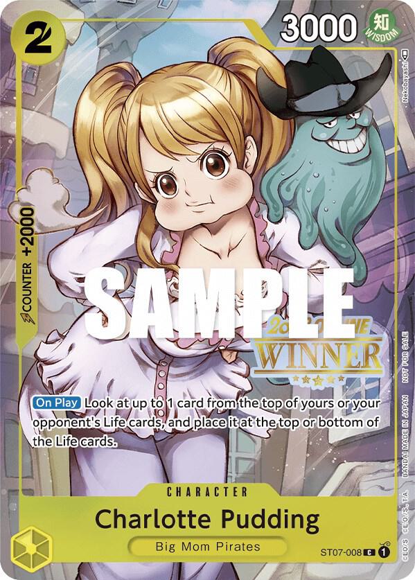 Charlotte Pudding (Online Regional 2023) [Winner] One Piece prize card