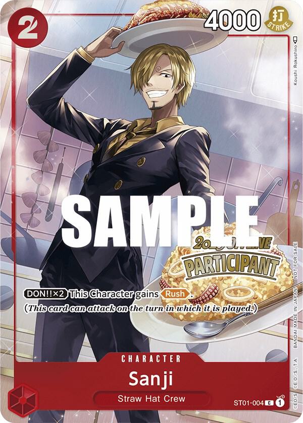 Sanji (Offline Regional 2023) [Participant] One Piece prize card