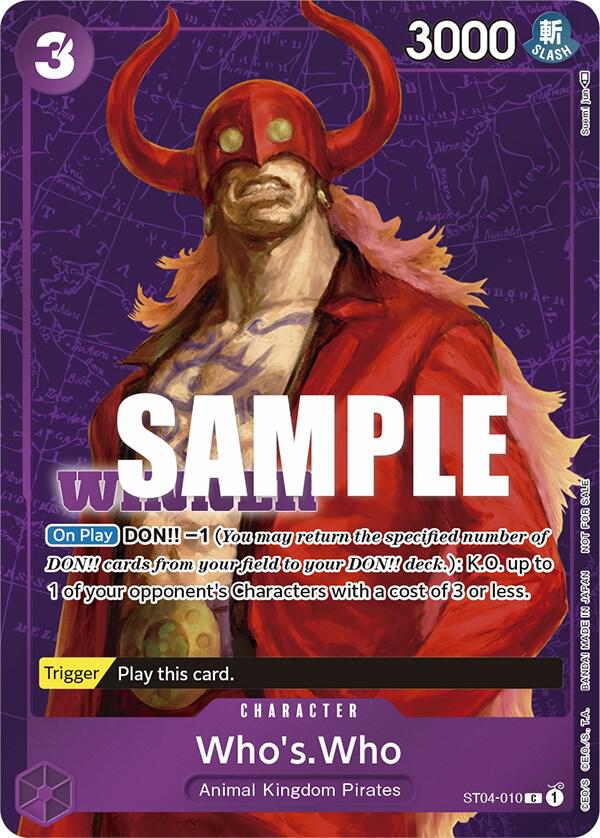 Who's.Who (Tournament Pack Vol. 3) [Winner] One Piece prize card