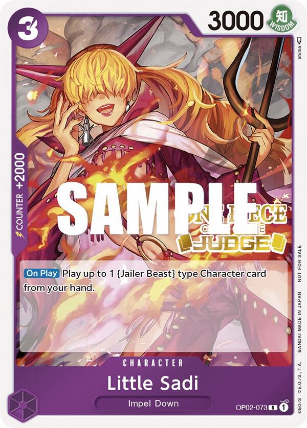 Little Sadi (Judge) One Piece prize card