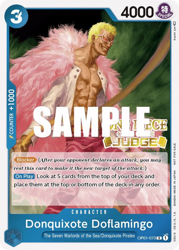 Donquixote Doflamingo (Judge) One Piece prize card
