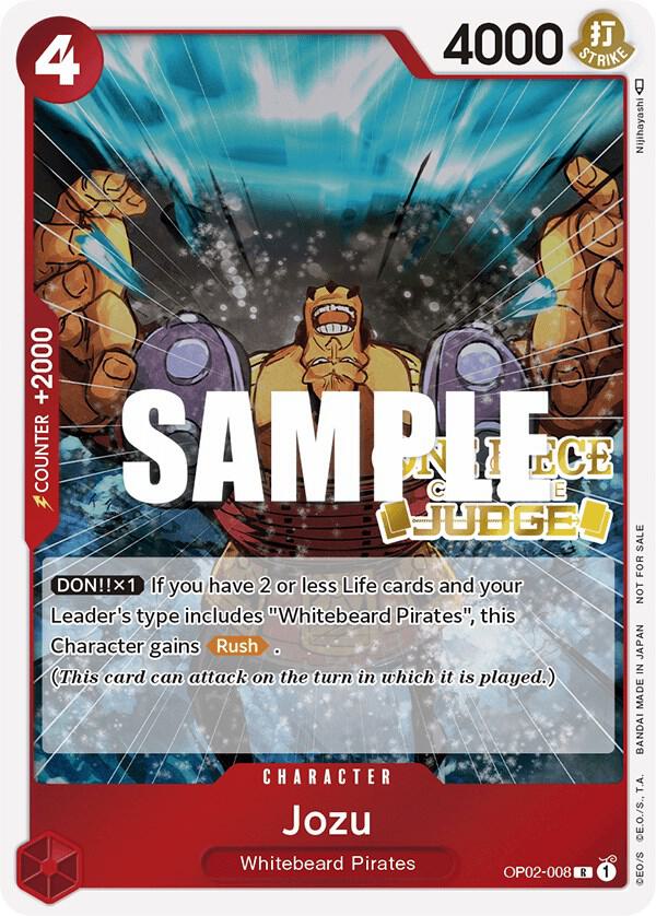 Jozu (Judge) One Piece prize card
