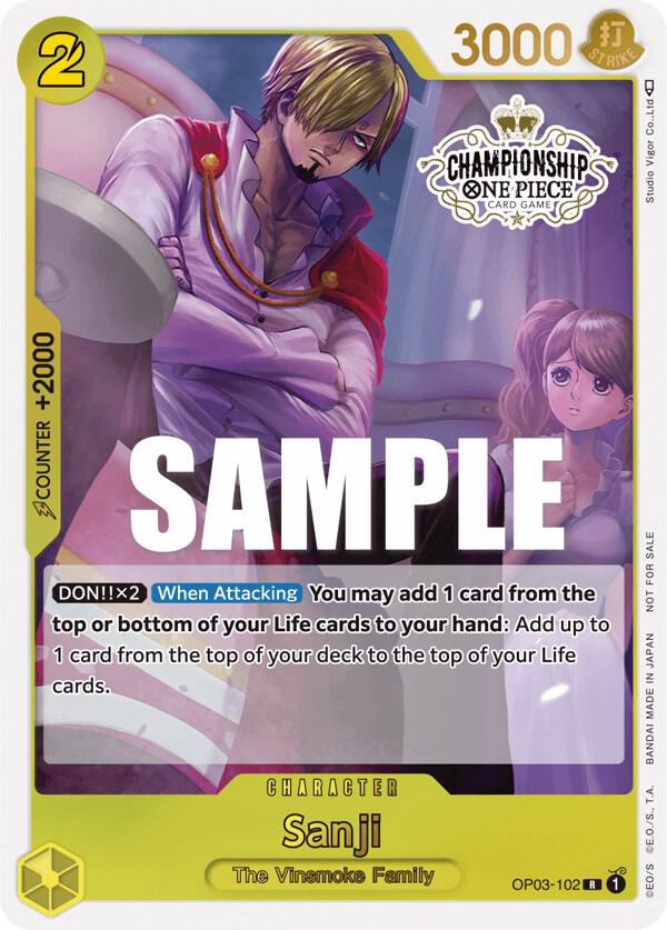 Sanji (Store Championship Participation Pack Vol. 2) One Piece prize card