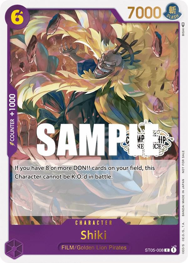 Shiki (Store Championship Participation Pack Vol. 2) One Piece prize card