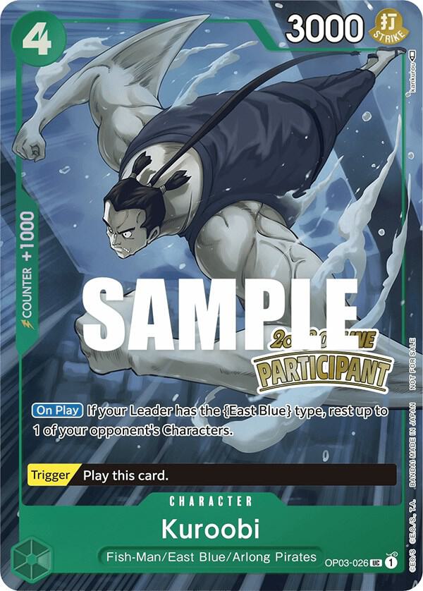 Kuroobi (Online Regional 2023) [Participant] One Piece prize card