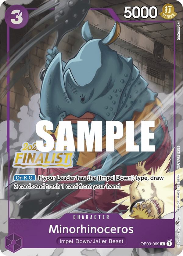 Minorhinoceros (Online Regional 2023) [Finalist] One Piece prize card