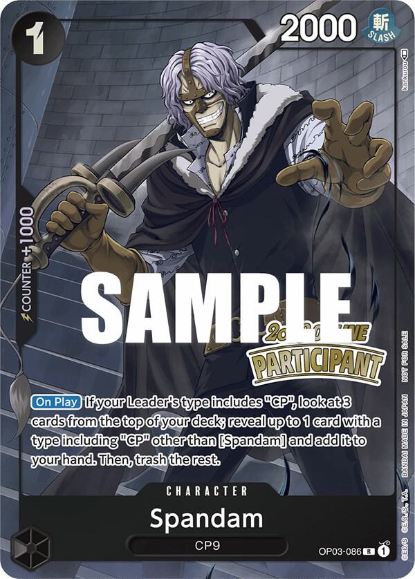Spandam (Online Regional 2023) [Participant] One Piece prize card