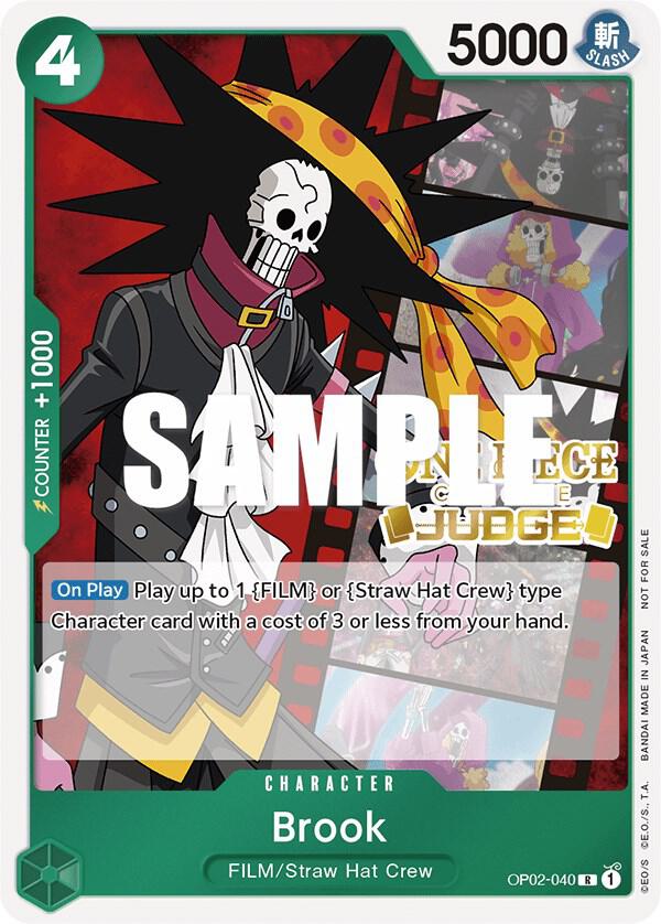 Brook (Judge Pack Vol. 2) One Piece prize card