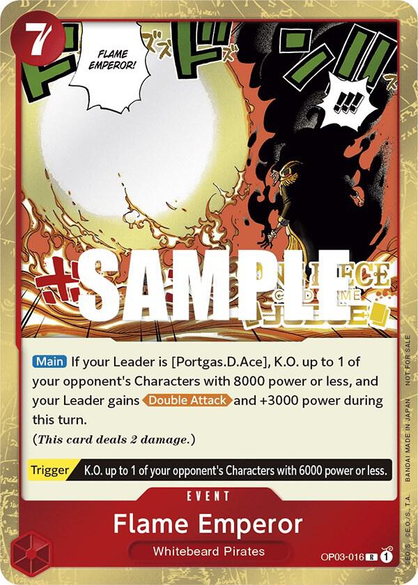 Flame Emperor (Judge Pack Vol. 2) One Piece prize card