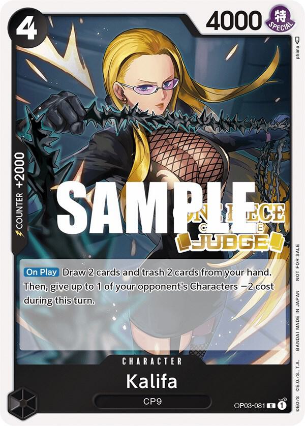Kalifa (Judge Pack Vol. 2) One Piece prize card