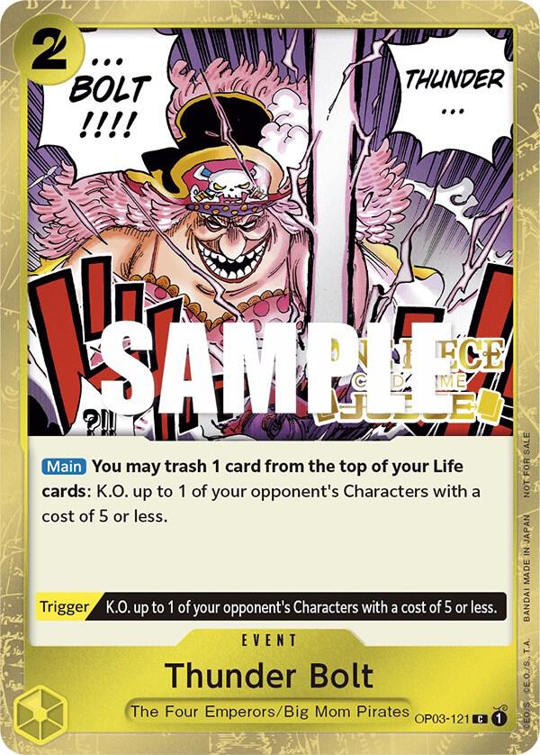 Thunder Bolt (Judge Pack Vol. 2) One Piece prize card