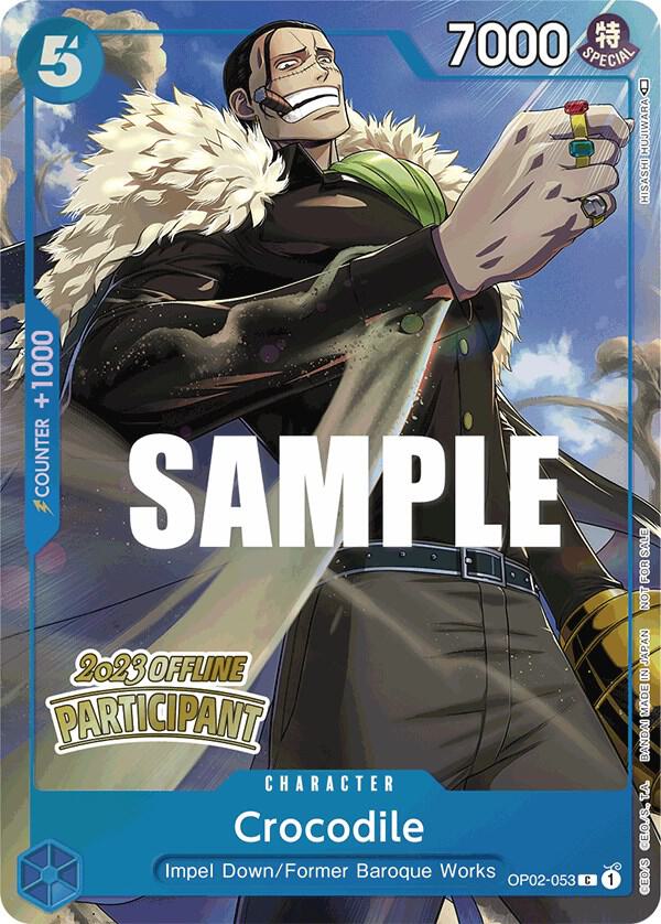 Crocodile (Offline Regional 2023) [Participant] One Piece prize card