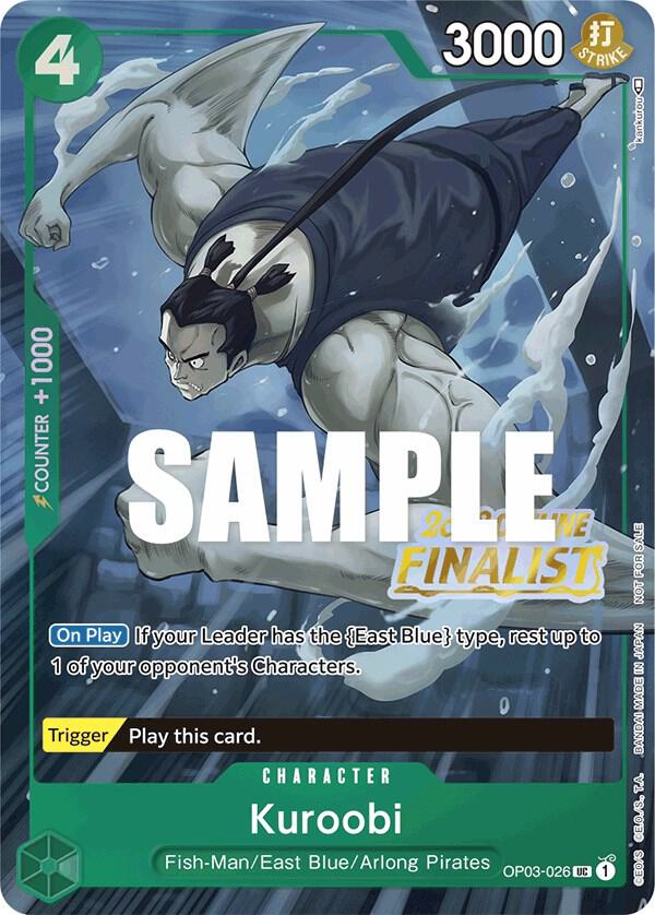 Kuroobi (Offline Regional 2023) [Finalist] One Piece prize card