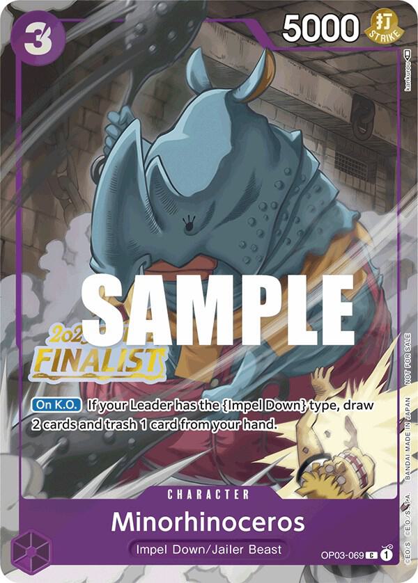 Minorhinoceros (Offline Regional 2023) [Finalist] One Piece prize card