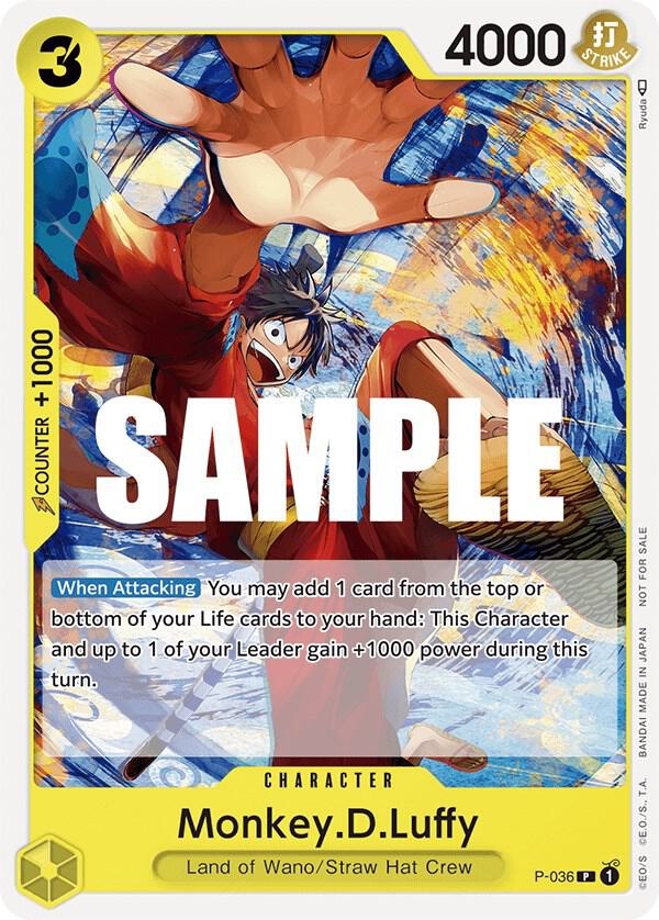 Monkey.D.Luffy (Pre-Release Tournament) One Piece prize card