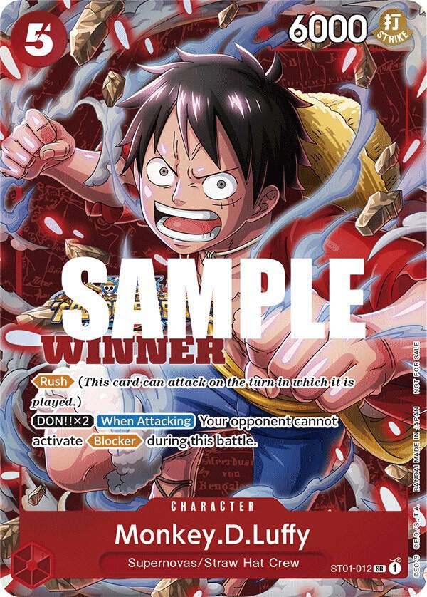 Monkey.D.Luffy (Winner Pack Vol. 5) One Piece prize card
