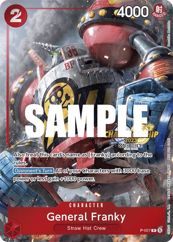 General Franky (CS 2023 Event Pack) One Piece prize card