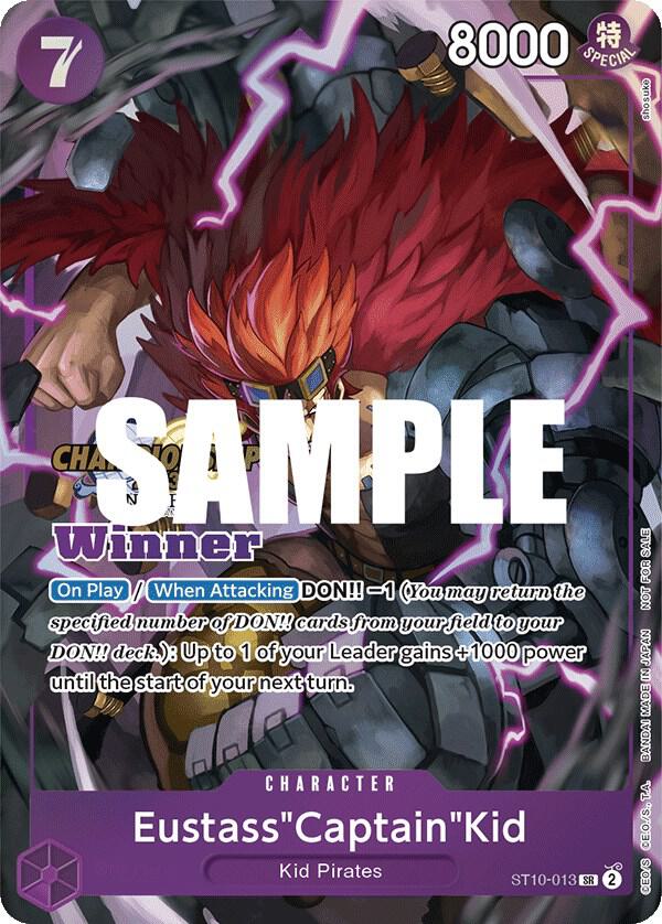 Eustass"Captain"Kid (CS 2023 Top Players Pack) [Winner] One Piece prize card