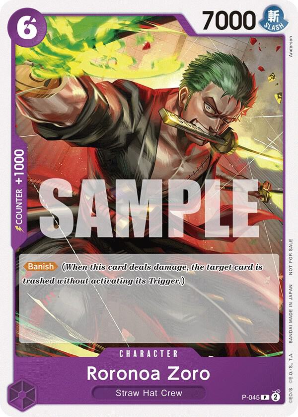 Roronoa Zoro (OP-06 Pre-Release Tournament) [Participant] One Piece prize card