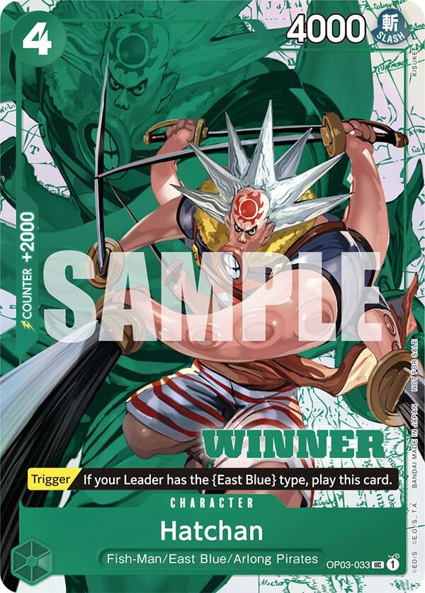 Hatchan (Winner Pack Vol. 6) One Piece prize card