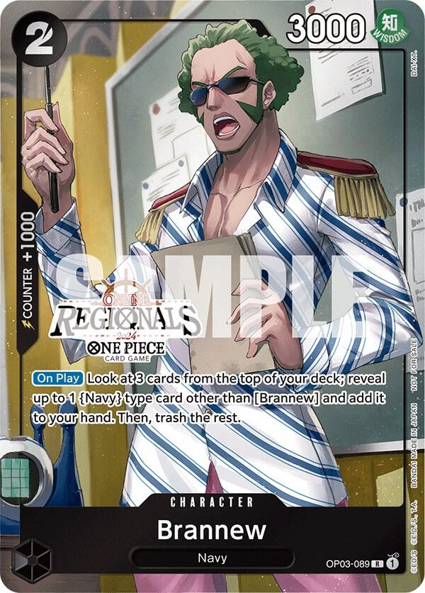 Brannew (Online Regional 2024) [Participant] One Piece prize card