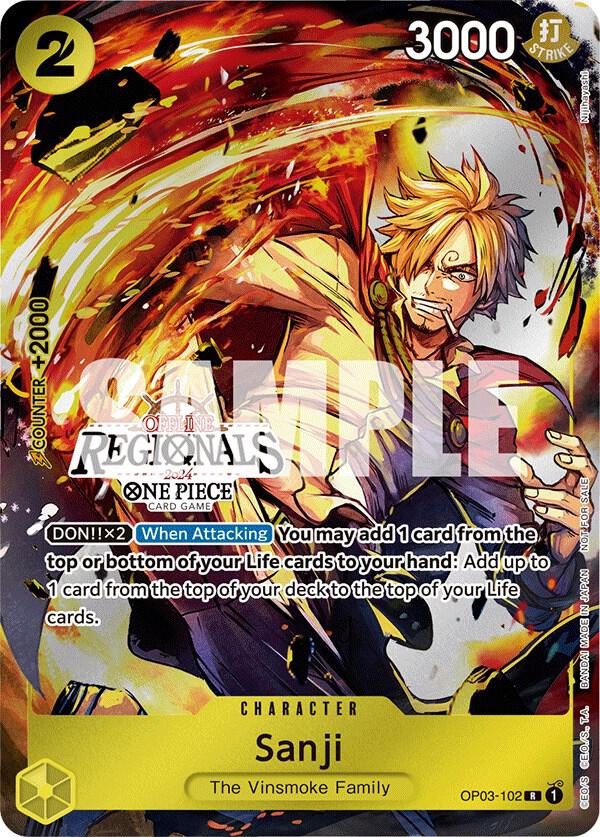 Sanji (Offline Regional 2024) [Participant] One Piece prize card