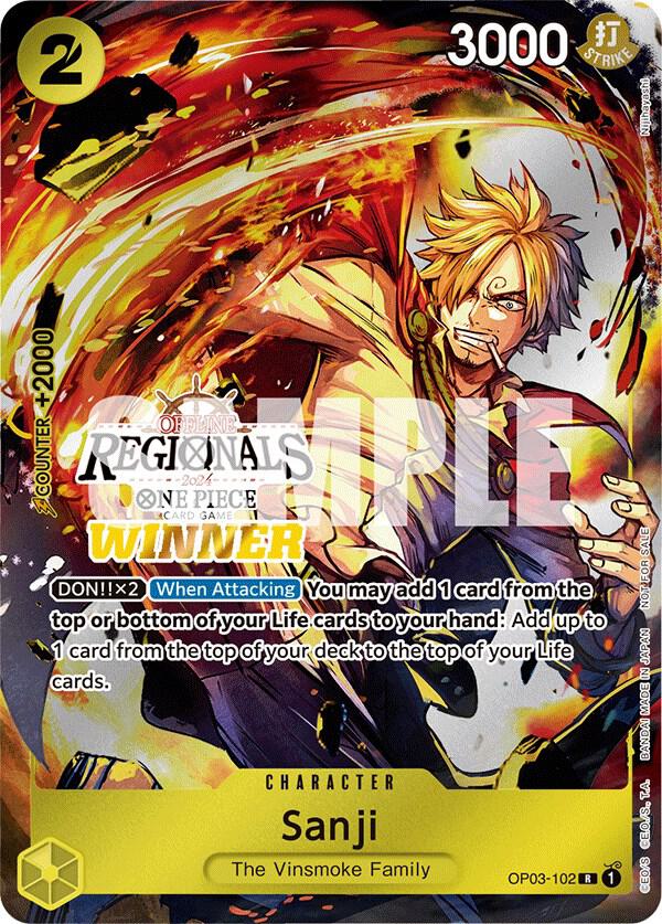 Sanji (Offline Regional 2024) [Winner] One Piece prize card