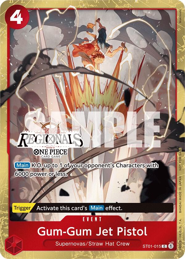 Gum-Gum Jet Pistol (Online Regional 2024) [Participant] One Piece prize card