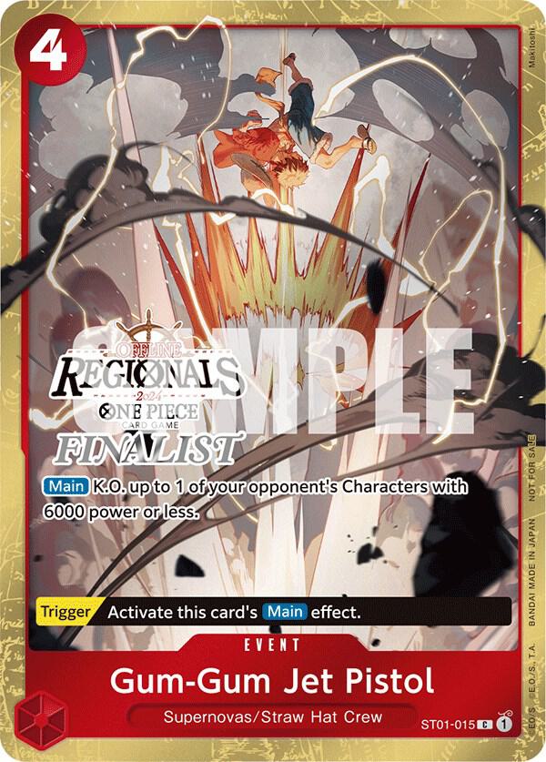 Gum-Gum Jet Pistol (Offline Regional 2024) [Finalist] One Piece prize card