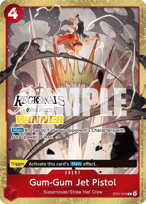 Gum-Gum Jet Pistol (Offline Regional 2024) [Winner] One Piece prize card
