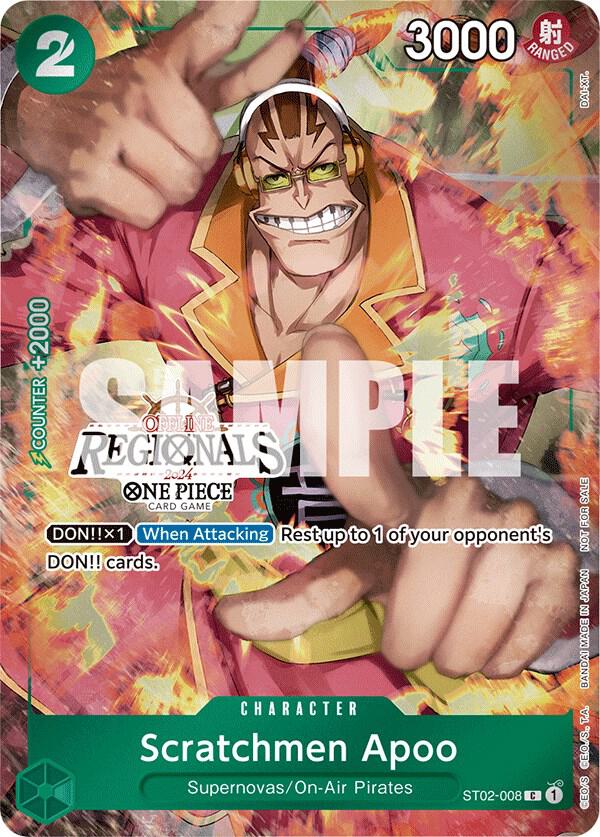 Scratchmen Apoo (Offline Regional 2024) [Participant] One Piece prize card