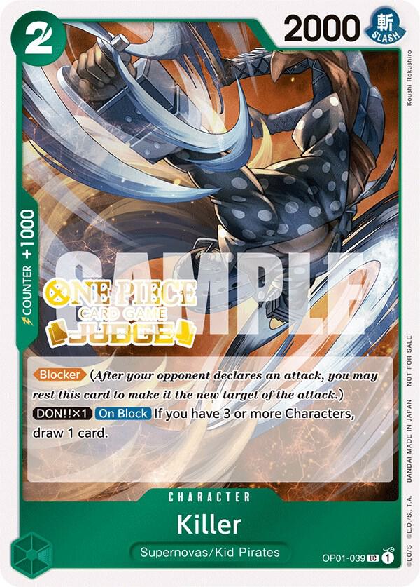 Killer (Judge Pack Vol. 3) One Piece prize card